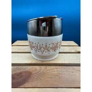 Vintage Retro Gemco Gold Butterfly Sugar Bowl Dispenser